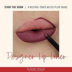 Runway Rogue Designer Liner Lip Pencil, Matte Muted Plum Lip Liner Pencil and Lip Liner Sharpener, ‘Start the Show’
