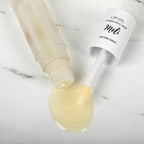 MÈLI Organic Lip Oil with Hyaluronic Acid | Clear Non-Sticky, Natural Lip Gloss, Moisturizing, Revitalizing and Rejuvenating (Vanilla Bean)