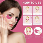 Under eye patches 70pcs, peach