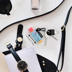 6 Pack Compact Clip-On Chapstick Holder Premium Release Clip Neoprene Sleeve Lip Balm with Clip Fits Most Standard Lip Balm, Large