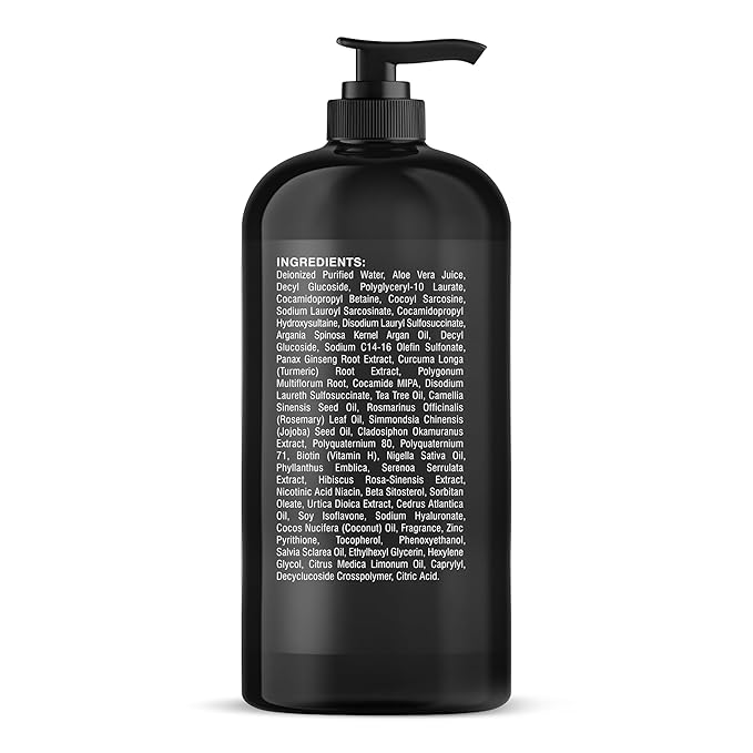 Botanic Hearth Biotin Shampoo | Infused With Korean Ginseng & Turmeric For Stronger, Thicker | Looking Hair | Sulfate & Paraben Free | 16 Fl. Oz