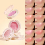 Shiny Blush 12 Color Cream High-Pigmented Buildable Face Blush Long-Lasting Natural Look Face Blush for Cheeks (Color 05)