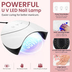 VANREESA 42 Pcs Gel Nail Polish Kit with U V Light 24 Colors Gel Polish Nail Kit Base Coat Glossy & Matte Top Coat Complete Nail Kit with Manicure Tools Gifts for Women Girls