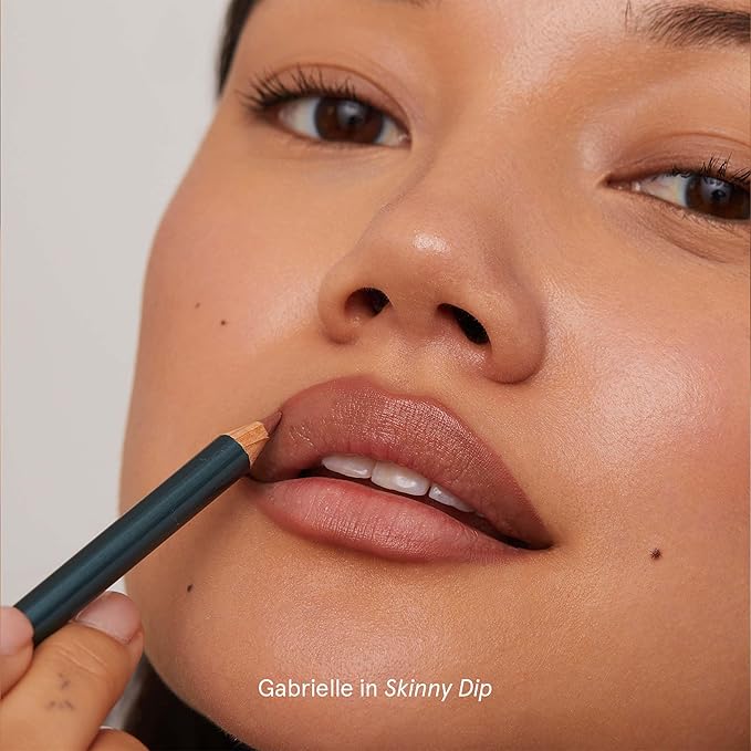 SOSHE Beauty - Soft Glide Lip Liner | Rich, Hydrating Formula | Glides Smoothly, No Skipping or Dragging | Cruelty-Free, Certified Plastic Negative (Skinny Dip - Cool Nude)