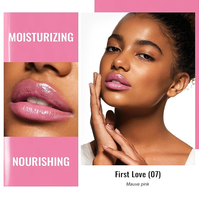 Oulac Moisturizing Shine Lipstick For Women Christmas Set 2PCS, 2 in 1 Tinted Lip Balm for Winter, Hydrated Juicy and Glossy Lip Color for Dry, Cracked and Chapped Lips, Vegan [07+14]