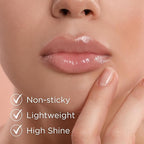 Roller Girl Roll-On Lip Gloss (Strawberry Amber, 2 Pack) – Lip Gloss for Women with Hydrating Vitamin E & Moisturizing Shine, Refreshingly Lightweight Your Lip Stain, Non Stick Gloss