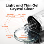 modelones Non-U V Peel off Gel Base Coat, Quick Dry Peelable Base Coat for Gel Nail Polish Beginner Friendly Gentle Protection for Thin & Weak Nails,10ml