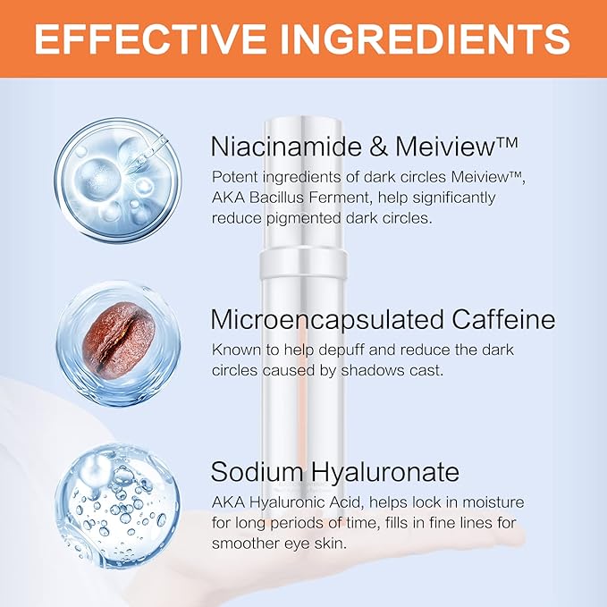 Elastic Brightening Youth Activating Eye Cream for dark circles and puffiness, 0.71 oz