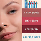 4Pcs Lip Tint Hydrating, Moisturizing Effect Tinted Lip Balm Repair Dry Lips Hydrating Strength Hydrating Lip Tint Lip Care Lip Gloss, Long-Lasting Non-sticky Natural Ingredients Lip Tint