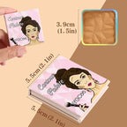 Matte White Highlight Contour Palette Bright,Mini Professional Matte Contouring Makeup Pallet for Face,Long Lasting Smooth Powder for Face,Convenient,Cruelty-Free & Vegan