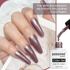 JODSONE 12 Bottles Gel Nail Polish Set with Base Coat and Top Coat Great Holiday Gift for Ladies and Girls
