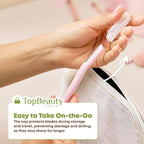 Paris Women Facial Eco Razors - 3 pcs per pack - Wheat Straw Eyebrow Razors - Multipurpose Facial Body Hair Peach Fuzz Removal Trimmer Shaver - Dermaplaning Tool - Protective Safety Cover