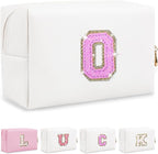 Personalized initial letter makeup bag,