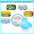 60 Pcs Under Eye Patches, 24K Gold Eye Masks, Collagen Anti Aging Eye Gel Pads, Moisturizing Eye Treatment for Puffy Eyes, Dark Circles, Wrinkles, Fine Lines, HYALURONIC ACID