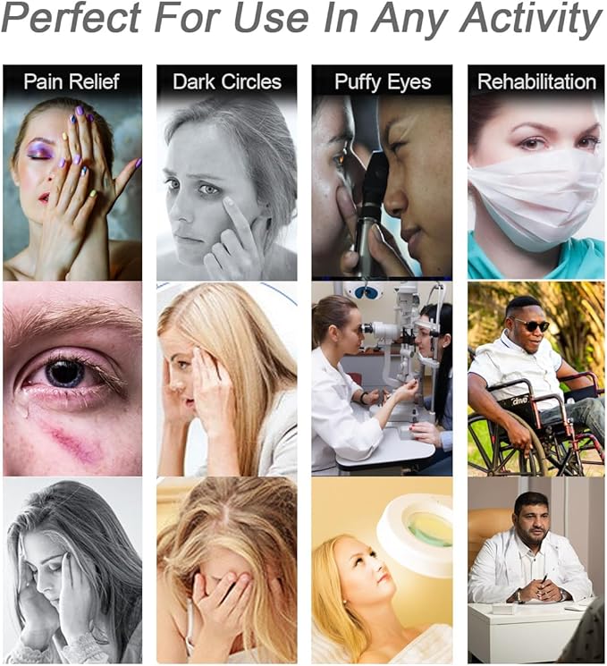 Under Eye Patches for Puffy Eyes, Reusable Ice Gel Eye Pads Cooling Eye Patch Hot Cold Therapy Eye Mask 10Pack