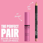 NYX PROFESSIONAL MAKEUP Butter Gloss, Non-Sticky Lip Gloss - Merengue (Pink Lilac)
