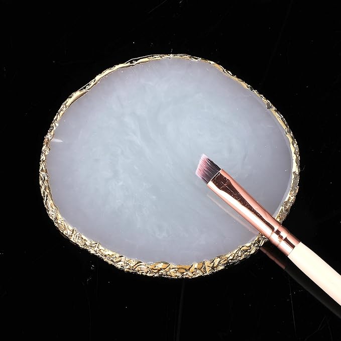 Resin Nail Art Palette Gold Edge Nail Holder