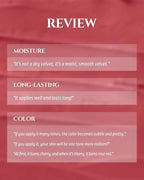 HEVVYMAKEUP Blurring Effect Lip Tint - Airy Velvet Matte Lips - Vegan, Longwear, Vibrant, Buildable Creamy Soft Texture - Korean Lip Makeup, Bloody Kiss, 0.13 fl.oz.