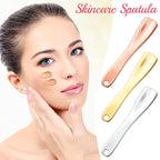 3 Pcs Facial Spatula Sticks Mini Metal Makeup Spatulas Tiny Skincare Cosmetic Spoons Reusable Face Eye Cream Lotion Applicator Tools Facial Massage Sticks for Women Girls