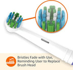 Amazon Basics Electric Toothbrush Head Replacement Brush, White, 3 Count (Fits Most Oral-B Brushes)