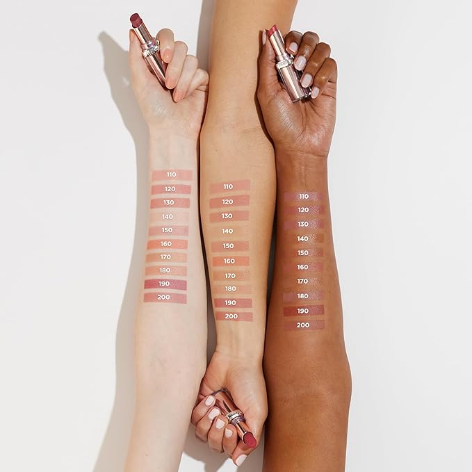 L'Oreal Paris Glow Paradise Hydrating Balm-in-Lipstick with Pomegranate Extract, Peach Charm, 0.1 Oz