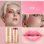 2PCS Jelly Blush Stick, Multi-Purpose Lip & Cheek Stick, Waterproof jelly tint, Moisturizing Cooling Water Jelly Tint Long Lasting cheek stain & lip tint for Women and Girls 01#