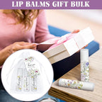 50 Set Employee Appreciation Gifts Bulk Baby Shower Favors Lip Balms Bulk Thank You Gifts Wedding Bridal Shower Bachelorette Gifts Prizes for Guests Women Teacher Coworker Nurse(Wildflower)