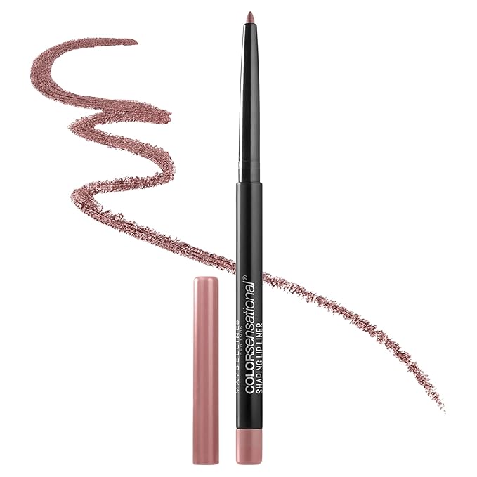 Maybelline Color Sensational Shaping Lip Liner with Self-Sharpening Tip, Dusty Rose, 1 Count