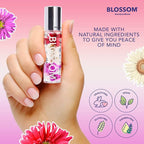 Blossom Roll on Lip Gloss, Scented Clear High Shine Moisturizing Lip Oil, Non Sticky, Infused with Real Flowers, Made in USA, 0.2oz, Strawberry