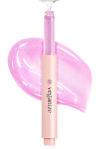 SELF BEAUTY Veganize Collagen Lip Glass Balm - Hydrating Lip w/Hyaluronic Acid - Vegan Korean Lip Balm Moisturizing Lip Care – Lip Gloss Repair for Dry Cracked Lips 0.06 oz (#11 Aurora Glitz)