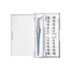 KISS imPRESS Falsies Long Lasting Self Adhesive Eyelashes, ‘Demi Wispy’, 5 Day Extended Wear, 24 Light Volume Lash Clusters (5,6,8,10,12, & 14mm), Precision Non-Stick Applicator