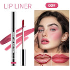 3 Colors Peel Off Lip Liner Lip Stain Tattoo Set, Removable Lip Liner Pencil Matte Finish Waterproof Transfer-proof Peel Off Lip Stick Highly Pigmented Color Lip Makeup