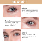 Caffeine Eye Serum, Eye Lift Serum with Vitamin C, Hyaluronic Acid, Collagen - Reduces Puffiness, Dark Circles, Under Eye Bags 1 oz / 30 ml