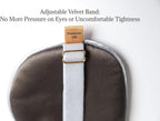 Premium Handcrafted 25 Momme Mulberry Silk Eye Mask for Sleeping (Silver Lining)