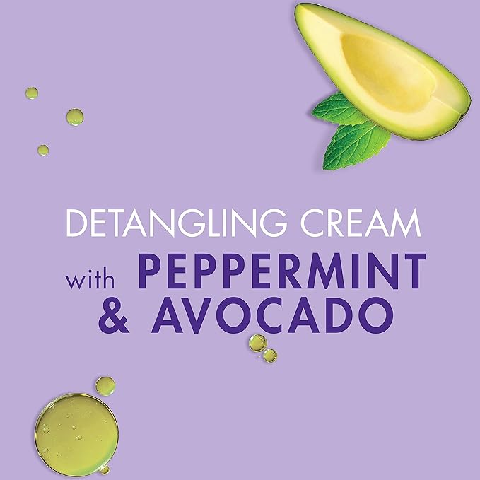 SoftSheen-Carson Dark&Lovely Detangling Cream, 6.8 Fl Oz - For Protective Styles, With Peppermint&Avocado Oil for Braids, Weaves, Wigs&Locs No Dyes, No Mineral Oil, No Petrolatum