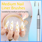6pcs nail art liner brushes