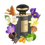 Al Haramain Junoon Noir - Arabian Perfume for Women - Floral Fragrance with Notes of Kumquat, Lime, Jasmine, Vanilla, Musk, Cedar - Arabic Long Lasting Femme Scent - Eau de Parfum - 2.5 oz EDP Spray
