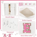 Personalized initial letter makeup bag,