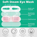 50 Packs Steam Eye Mask for Dry Eyes Spa Warm Sleep Eye Mask Self Heating Disposable Eye Masks for Home Office Travel Eyestrain Relieve (Unscented)