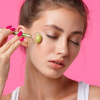 Bulex 100% Natural Jade Face Roller/Anti Aging Jade Stone Massager for Face & Eye Massage - Make Your Face Skin Smoother and Looks Younger