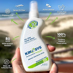 KINeSYS Fragrance Free Clear Spray Sunscreen for sensitive skin, SPF 30, Hypoallergenic, Broad Spectrum UVA/UVB protection for Face & Body, PABA and Oxybenzone FREE, 700+ Sprays, 4 Fl Oz/120 mL