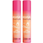 L'Oreal Paris Elvive Dream Lengths Air Volume Dry Shampoo Instantly Absorbs Oil, Long-Lasting Clean Feel, No White Residue, Instant Body, Sulfate, Paraben, Dye, Silicone Free Pack of 2, 8.32 oz