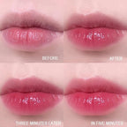 Heart Shaped Dual-use Deformable Lip Balm Stick - Honey, Peach. Repair, Keep Lips Moisturized,pink gift box，Gifts