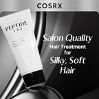 COSRX PEPTIDE 132 Hair Bond Repair Treatment - Deep Conditioner Hair Mask for Damaged, Dry Hair, Repairs Breakage & Split Ends with Collagen & Hyaluronic Acid, For All Hair Types – 4.05 fl oz