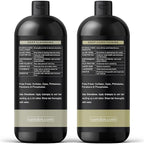 Tea Tree Oil Shampoo and Conditioner Set with Castor Oil, DHT Blockers, Itchy Scalp Relief, Supports Fuller Hair, Cleanses Dandruff & Buildup, For Men & Women, Made in USA, 16 fl oz Each