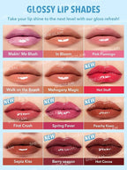 SHEGLAM PoutPerfect Moisturizing Solid Lip Gloss Non Sticky Lipstick with Coconut Oil - In Bloom