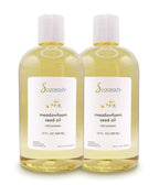 Soapeauty MEADOWFOAM SEED OIL Cold Pressed Unrefined | 100% Pure Natural Meadowfoam Seed Oil for Face & Hair | Moisturizer for Skin, Promotes Hair Growth, Balms | 24 fl oz (2 * 12 fl oz)