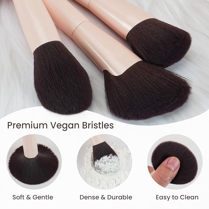 Makeup Brushes 10Pcs Professional Makeup Brush Set Foundation Contour Concealer Blush Highlight Powder Blending Eye Shadow Brush