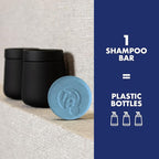 Tree Bottle Argan Oil + Bamboo Extract 3-in-1 Shampoo Bar for Men - For Hair, Beard & Body - Deep Clean, Nourishing & Frizz Control - Natural, Paraben & Sulfate-Free - Made in USA - 4.5oz