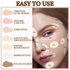 Soft Correcting Concealer Contour Palette,Concealer Cream Contour Makeup